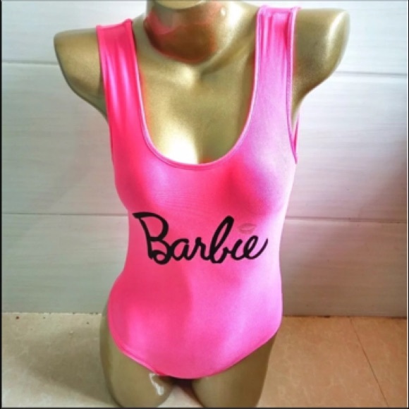 pink barbie swimsuit